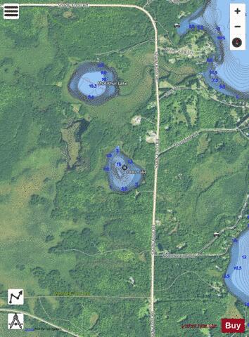 Deer Lake D depth contour Map - i-Boating App - Satellite