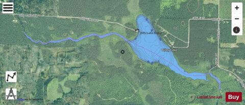 Dilley Lake depth contour Map - i-Boating App - Satellite