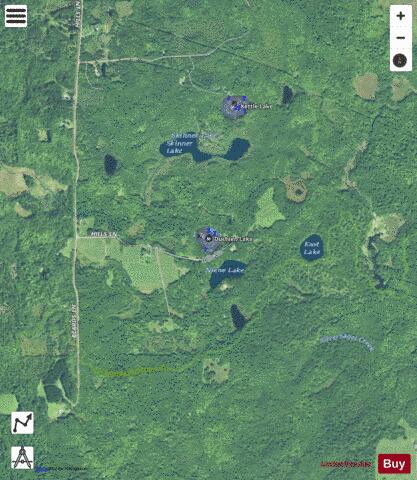 Duchien Lake depth contour Map - i-Boating App - Satellite