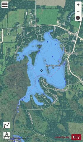 Eagle Spring Lake depth contour Map - i-Boating App - Satellite
