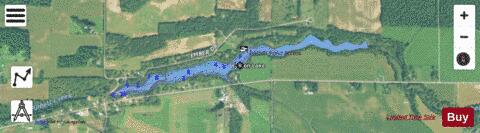 Easton Lake depth contour Map - i-Boating App - Satellite