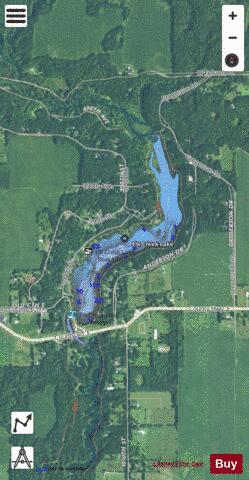 Elk Creek Lake depth contour Map - i-Boating App - Satellite