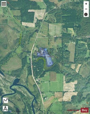 Ennis Lake depth contour Map - i-Boating App - Satellite