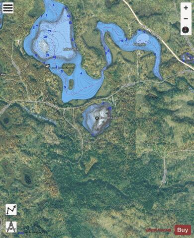 Everett Lake depth contour Map - i-Boating App - Satellite