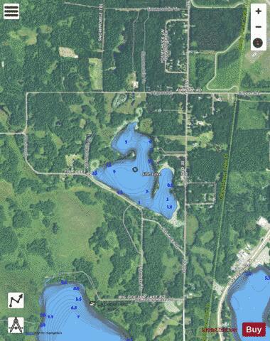 Fish Lake A depth contour Map - i-Boating App - Satellite