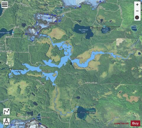 Fishtrap Lake depth contour Map - i-Boating App - Satellite