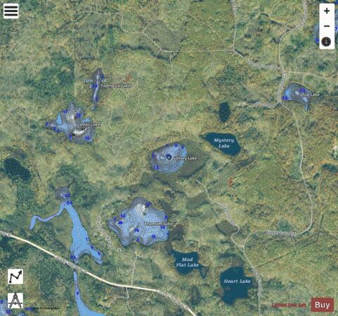 Getsey Lake depth contour Map - i-Boating App - Satellite