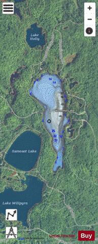 Hammil Lake depth contour Map - i-Boating App - Satellite