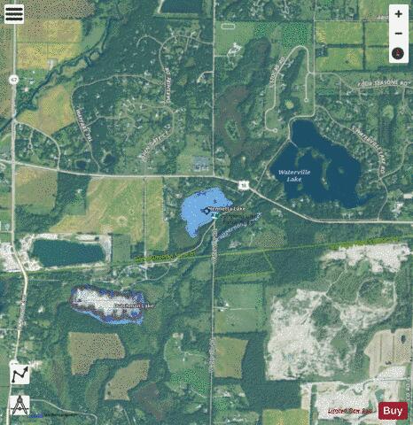 Henrietta Lake depth contour Map - i-Boating App - Satellite