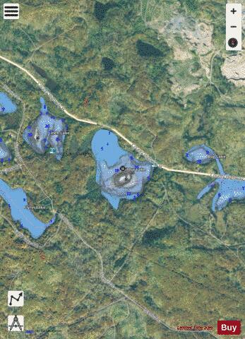 Hildur Lake depth contour Map - i-Boating App - Satellite