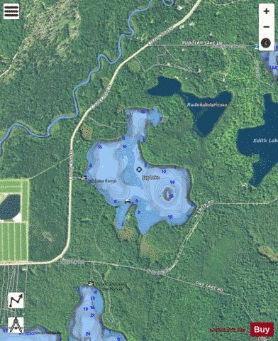 Jag Lake depth contour Map - i-Boating App - Satellite