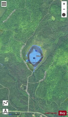 Kaine Lake depth contour Map - i-Boating App - Satellite