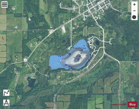 Lake Ellen depth contour Map - i-Boating App - Satellite