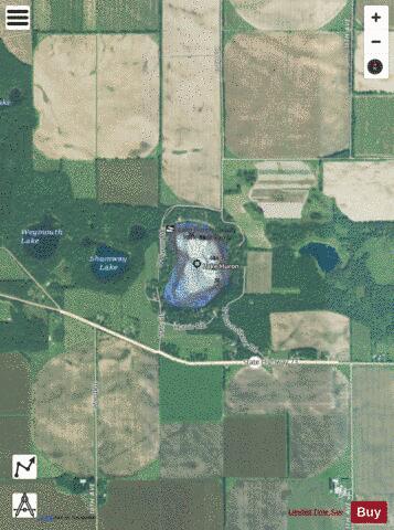 Lake Huron depth contour Map - i-Boating App - Satellite