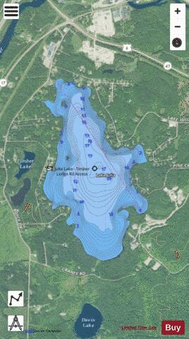 Lake Julia depth contour Map - i-Boating App - Satellite