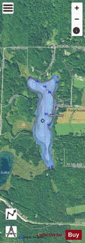 Lake Thirty depth contour Map - i-Boating App - Satellite