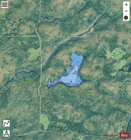 Lake Three depth contour Map - i-Boating App - Satellite