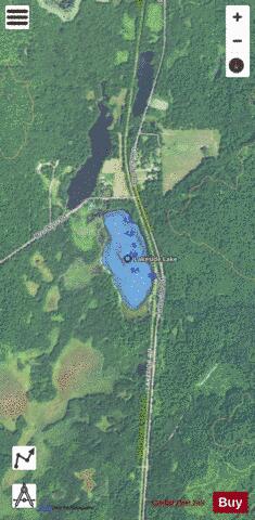 Lakeside Lake depth contour Map - i-Boating App - Satellite
