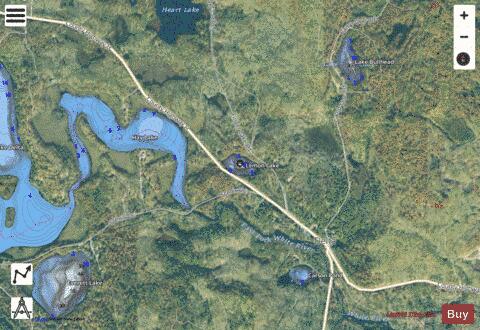 Lemon Lake depth contour Map - i-Boating App - Satellite