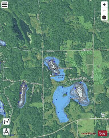 Little Dummy Lake depth contour Map - i-Boating App - Satellite