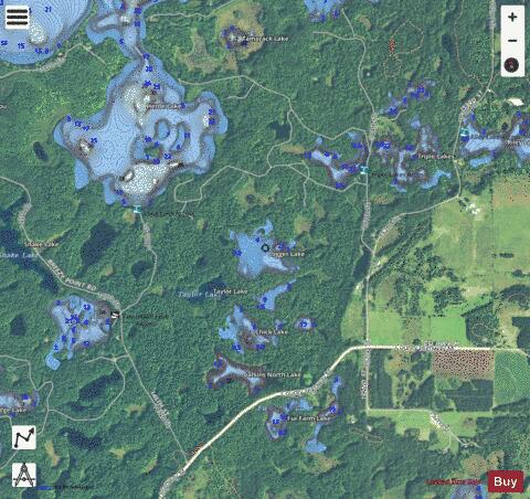 Logger Lake depth contour Map - i-Boating App - Satellite