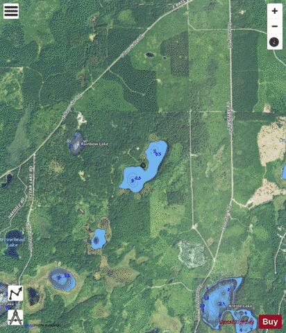 Long Lake J depth contour Map - i-Boating App - Satellite