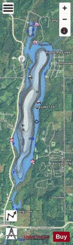 Long Lake Q depth contour Map - i-Boating App - Satellite
