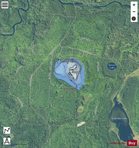 Lost Lake depth contour Map - i-Boating App - Satellite