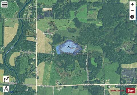 Lost Lake A depth contour Map - i-Boating App - Satellite