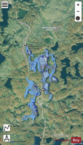 Loyhead Lake depth contour Map - i-Boating App - Satellite