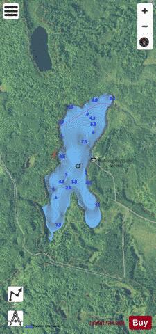 Mcnaughton Lake depth contour Map - i-Boating App - Satellite