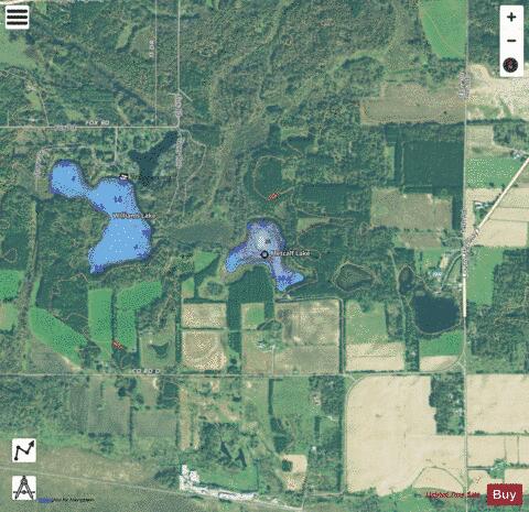 Metcalf Lake depth contour Map - i-Boating App - Satellite