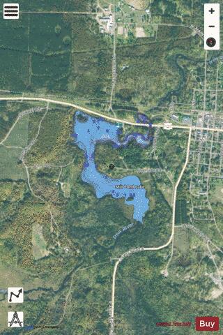 Mill Pond Lake depth contour Map - i-Boating App - Satellite