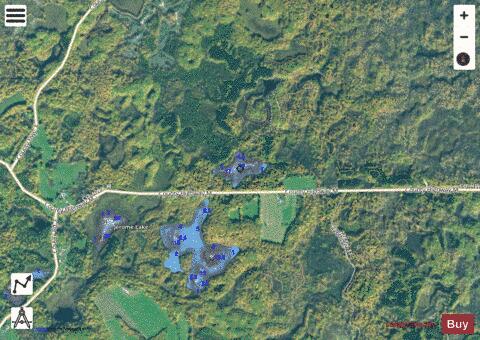 Miller Lake depth contour Map - i-Boating App - Satellite