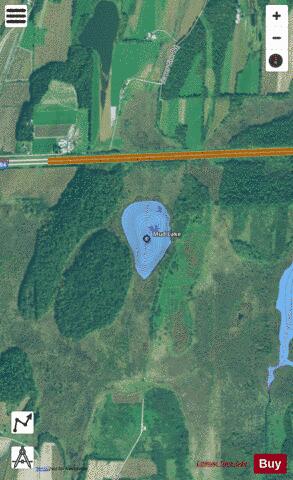 Mud Lake C depth contour Map - i-Boating App - Satellite