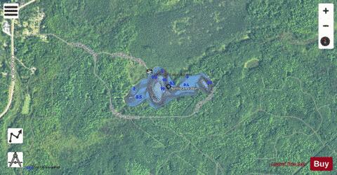 Nelligan Lake depth contour Map - i-Boating App - Satellite
