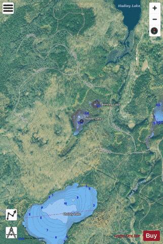 Noble Lake depth contour Map - i-Boating App - Satellite