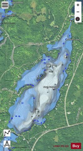 North Turtle Lake depth contour Map - i-Boating App - Satellite