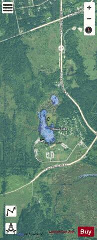 Ottawa Lake depth contour Map - i-Boating App - Satellite