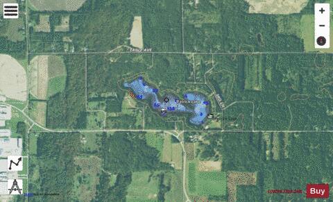 Patrick Lake depth contour Map - i-Boating App - Satellite