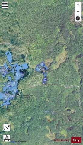 Perch Lake depth contour Map - i-Boating App - Satellite