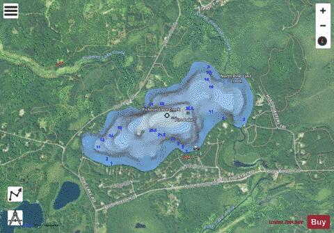 Pine Lake E depth contour Map - i-Boating App - Satellite