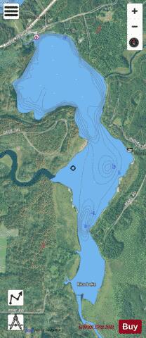 Rice depth contour Map - i-Boating App - Satellite
