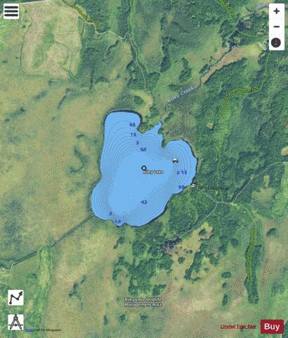 Riley Lake depth contour Map - i-Boating App - Satellite