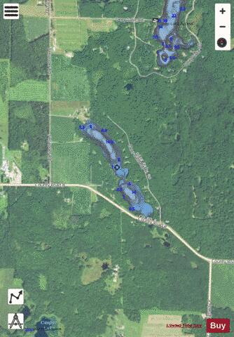Ripley Lake B depth contour Map - i-Boating App - Satellite
