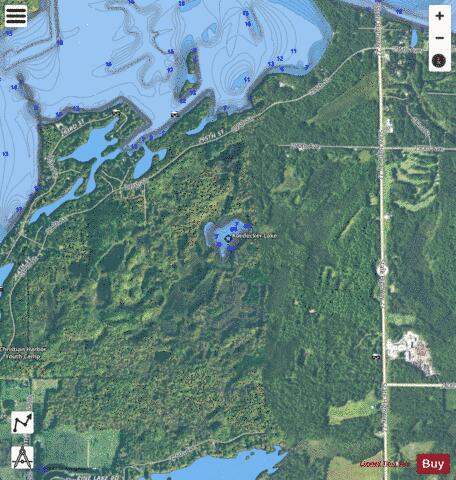 Roedecker Lake depth contour Map - i-Boating App - Satellite