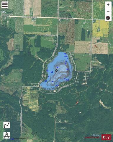 Rost Lake depth contour Map - i-Boating App - Satellite