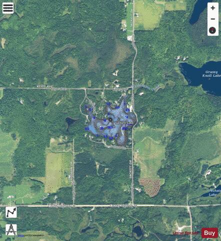 Sackett Lake depth contour Map - i-Boating App - Satellite