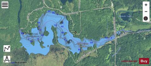 Sailor Creek Flowage depth contour Map - i-Boating App - Satellite