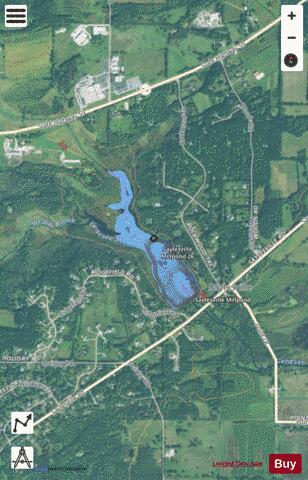 Saylesville Millpond depth contour Map - i-Boating App - Satellite